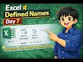 Excel में Defined Names | Name Manager &amp; Define Name | Day 7 Excel Course