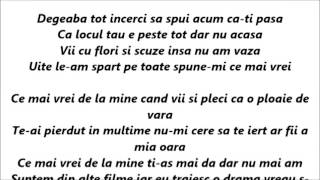 Sore feat. Feli - Ce mai vrei?  Versuri (Lyrics)