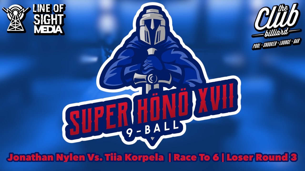 Jonathan Nylén Vs  Tiia Korpela 9 Ball Race to 6 Loser Round 3 Superhönö XVII
