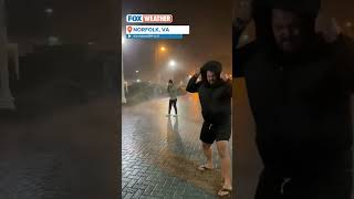 Powerful Winds In Norfolk, VA #weather #virginia