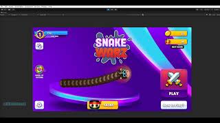 Snake Warz IO slither, worm complete game template unity游戏源码Snake Warz IO slither, worm complete