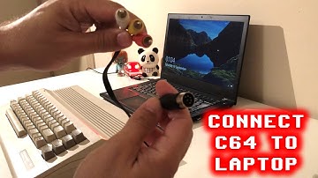 Connecting Commodore 64 Video - Audio to Laptop & Introduction to BASIC