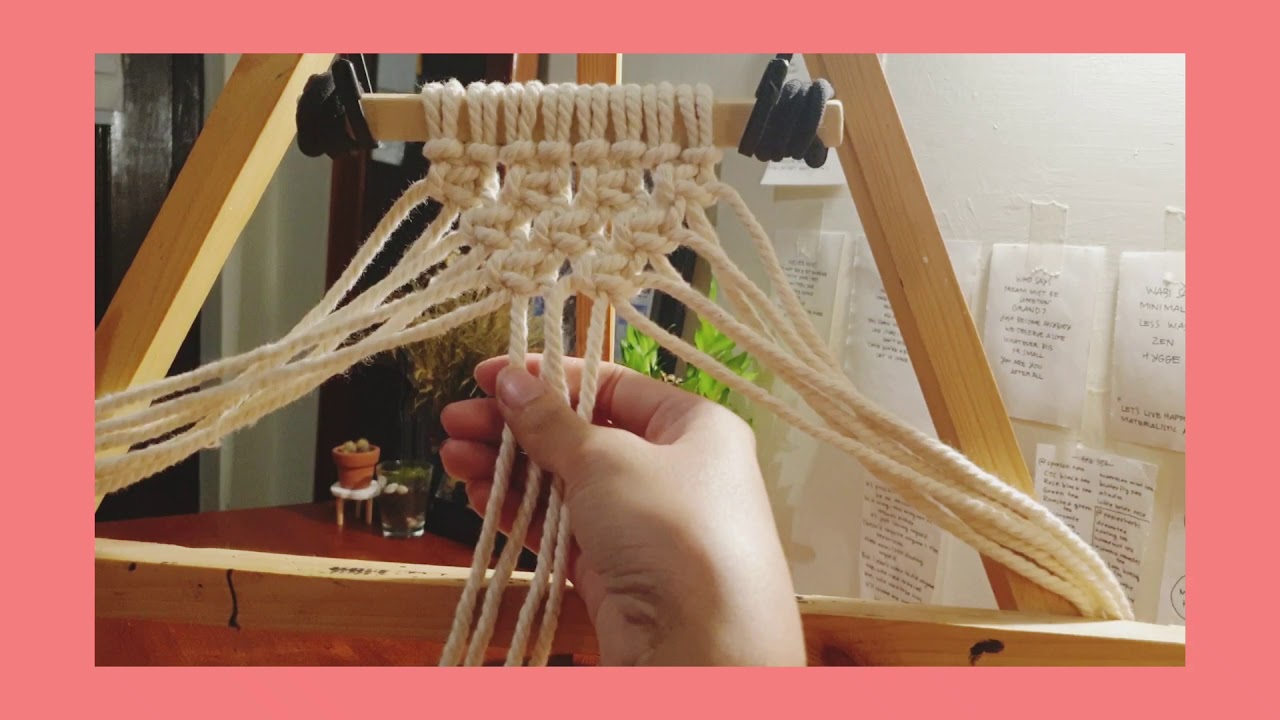 DIY Mini Macrame (Tutorial) with Indonesian sub - YouTube
