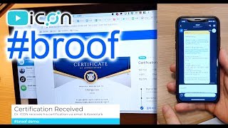 ICON ICX: 'broof' Blockchain Based Certificate Issuance Service (Full Demo) screenshot 5