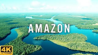 FLYING OVER AMAZON - Relaxing Music Along With Beautiful Nature Films (4K Video Ultra HD)