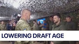 Ukraine lowers military draft age