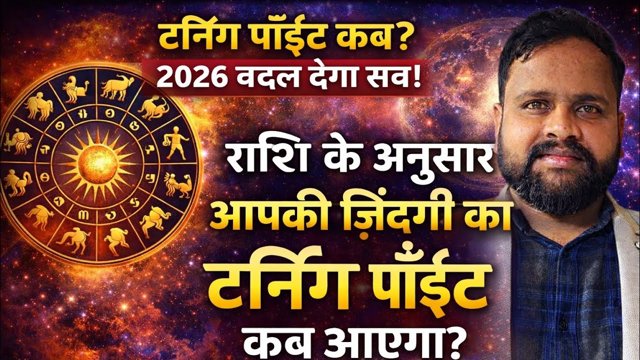 राशि के अनुसार आपकी ज़िंदगी का टर्निंग पॉइंट कब आएगा? | 2026 Prediction | #astrology #rashifal