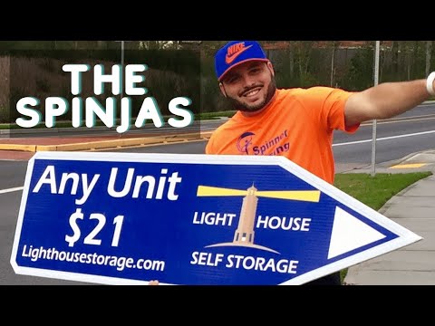 Sign Spinner Ads Lighthouse Storage Miami Florida