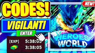 ⚠️New⚠️ ALL WORKING VIGILANTI UPDATE CODES For Heroes World - Roblox Heroes World Codes 2024 ⚠️New⚠️ ALL WORKING VIGILANTI UPDATE CODES For Heroes World - Roblox Heroes World Codes 2024