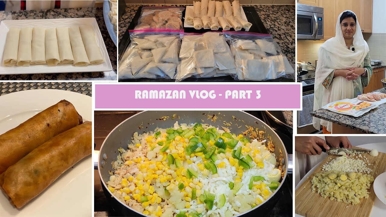 RAMADAN VLOG| PART-3|Kuche Qeeme k Kabab, Chicken Cheese and Vegetable Spring Rolls, & Beef Samosey
