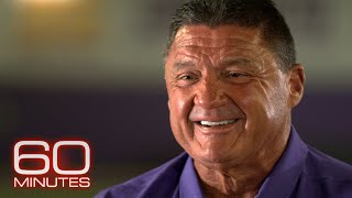 LSU football coach Ed Orgeron makes his pitch to 60 Minutes