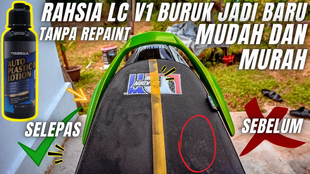 🔥 Cara Hitamkan Plastic Motor LC135 V1 Tanpa Repaint VISBELLA Auto