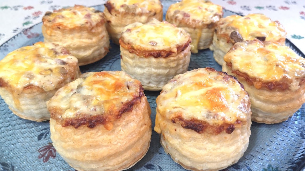 🍄👌HOJALDRES RELLENOS DE SETAS Y JAMÓN A LA CREMA✔️RECETA RÁPIDA. //BEATRIZ COCINA.