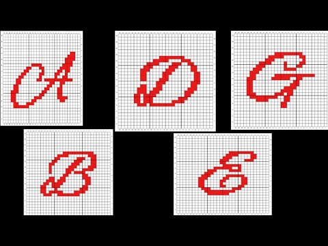 Alphabet graph design idea for sweater /Alphabet letter Cross stitch design20 August 2022