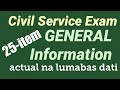 Civil service exam general information philippine constitution  lumabas dati