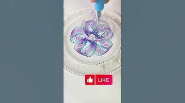 🤔❤️What does this pattern resemble?❤️ Design RulerSmall ruler, #spirograph #relaxing #trending #art