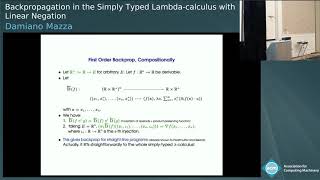 Backpropagation in the Simply Typed Lambda-calculus with Linear Negation