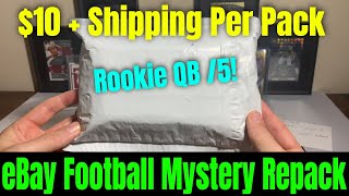 No Hits in This eBay Football Mystery Repack... But Still Decent Overall Value! Short Print QB RC!
