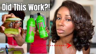Natural Hair Wash Day | Fresh Aloe Vera Scalp Treatment + Matrix Food For Soft Review screenshot 2