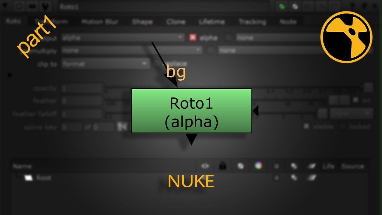 how to use roto node in nuke//روش استفاده از نود روتو در نرم افزار نوک ...