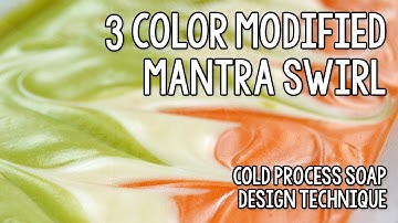 3 Color Modified Mantra Swirl Soap - Soapmaking Demonstration by Amathia Soapworks