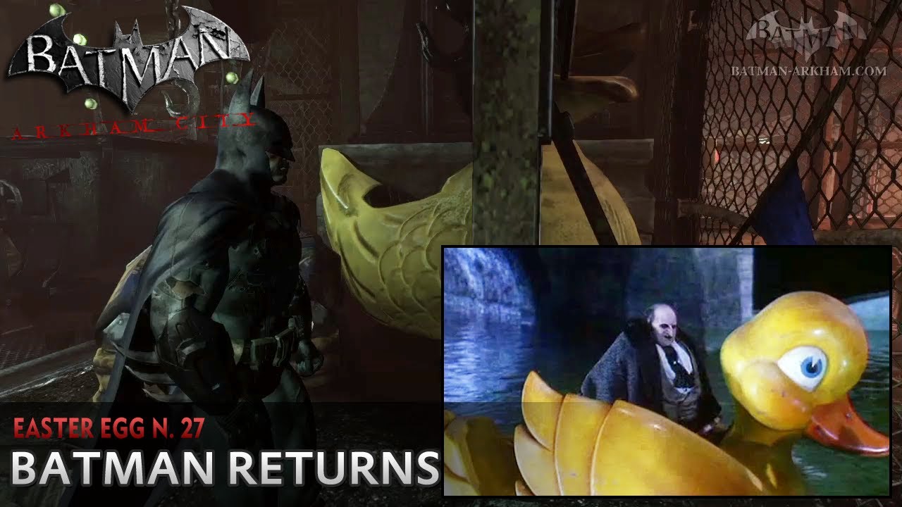 Batman: Arkham City - Easter Egg #27 - Batman Returns - YouTube
