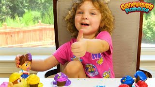 Genevieve Makes Toy Cupcakes For Paw Patrol With Icing And Sprinkles