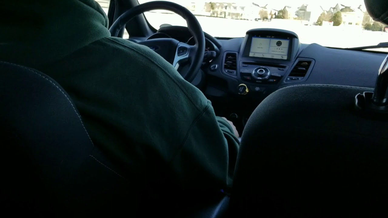 2017 Ford Fiesta ST drifting in snow YouTube