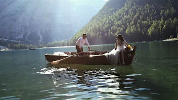 Love Story at Lago di Braies, Italy Pre Wedding film by Codreanu