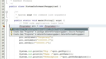 Tutorial Java Netbeans Studi Kasus Output Daftar Gaji Pegawai Metode OOP