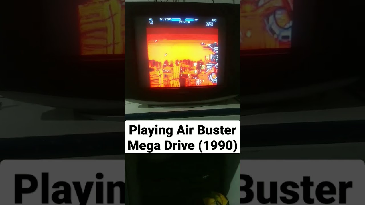 Playing Air Buster - Mega Drive (1990) 