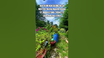 BÁN NHÀ VƯỜN NGHỈ DƯỠNG CÓ AO CÁ MẶT TIỀN ĐƯỜNG NGUYỄN HOÀNG #batdongsan #muabandatgiare #nhavuon