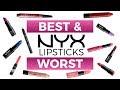 Best & Worst of All NYX Lipsticks (Part 1: Traditional Lipsticks)