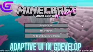 Adaptive UI in GDevelop! - Fast Tutorial