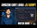 Amazon Cart Logic in JavaScript | JS Project for Beginners | Hindi 🛒💻   #bca  #coding #javascript 