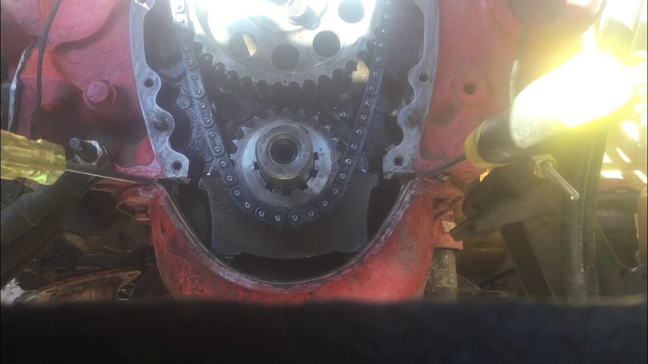 How to reinstall 350 SBC timing cover in car YouTube