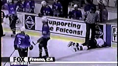 Dean Trboyevich spears Jacques Mailhot WCHL