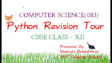 Python Revision Tour||Part-6