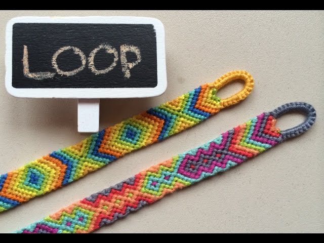 DIY Easy beginning LOOP for friendship bracelets