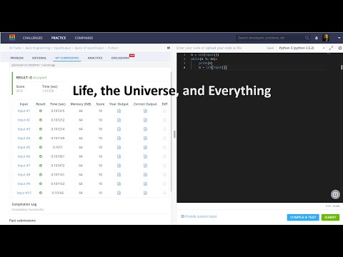 L5.1 Solving First Problem in Competitive Programming | Programming in Python