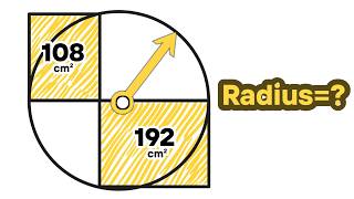 Find the Radius Using Only Two Rectangle Areas