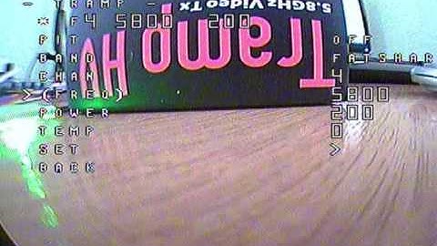 Betaflight 3.1, config Tramp VTX from OSD, Omnibus F4