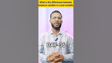 Diff between instance variable and Local variable in java #variables #java #javahack #javainterview