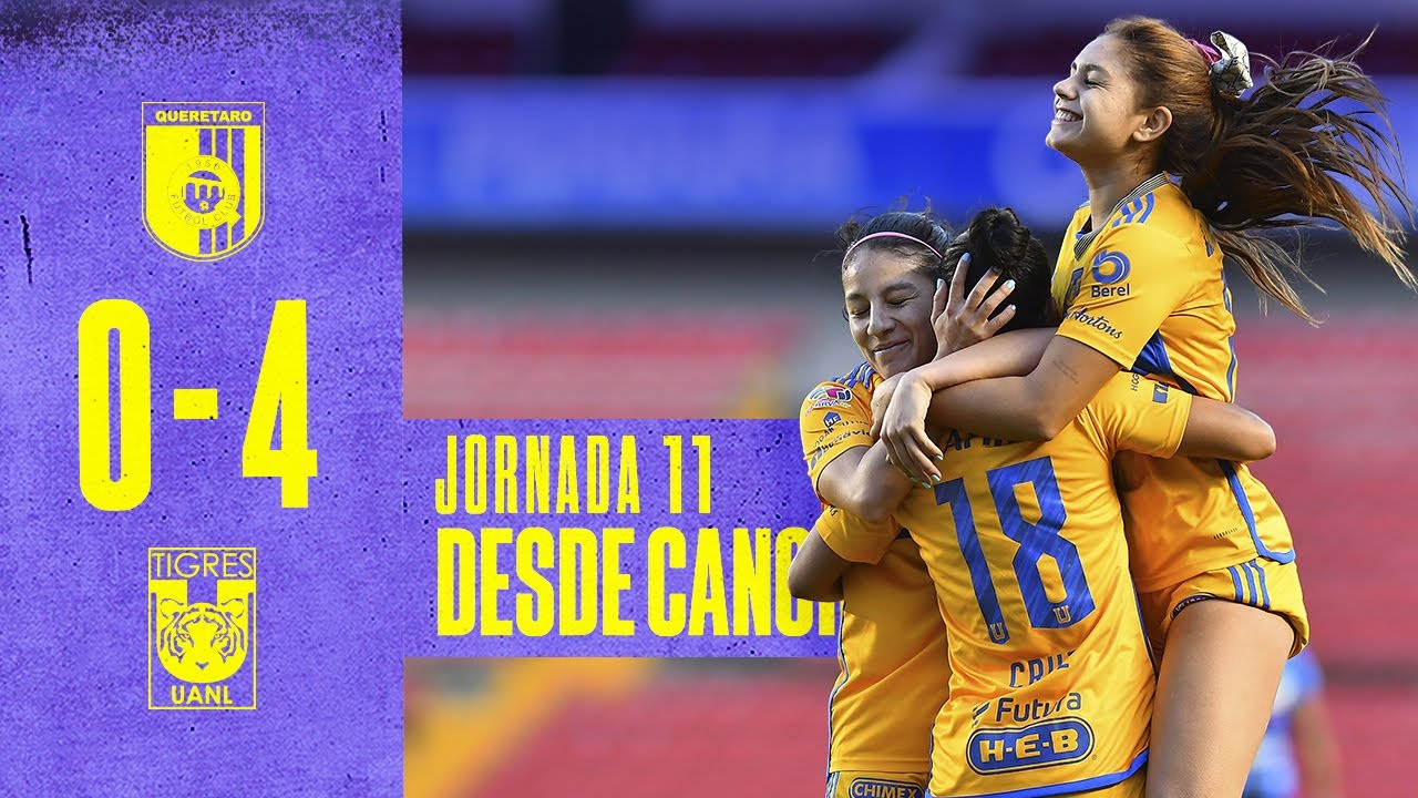 🥅 Resumen Desde Cancha | Querétaro Femenil 0 - 4 Tigres | Apertura 2023 ...