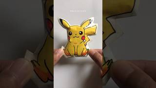Bikin Paper Squishy Picachu #pokemon #squishy #satisfying #papercraft #diy