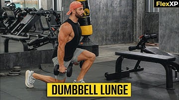 Dumbbell Lunge Form & Tutorial Guide (30 Seconds) - FlexXP