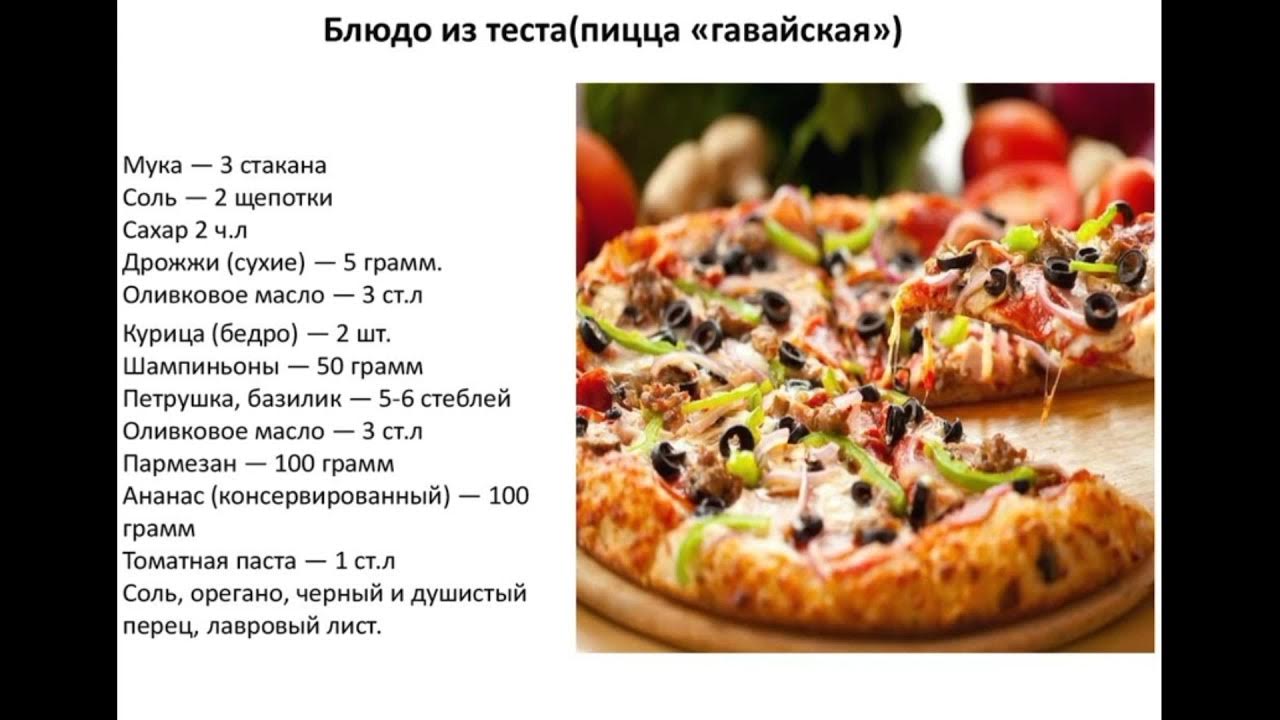 Рецепт пиццы на готовом тесте