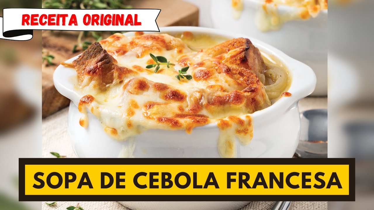 A melhor receita de SOPA DE CEBOLA típica francesa