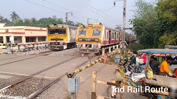 Fast & Furious Old Conversation Bandel Katwa Emu Local Train Passing Through Behula Rail Gate