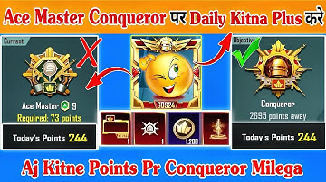 🇮🇳Ace Master Conqueror पर Daily Kitna Plus करे⁉️BGMI/PUBG 4.0 Update Conqueror RankPush Tips&Tricks✅